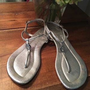 Tory Burch Metallic Sandals